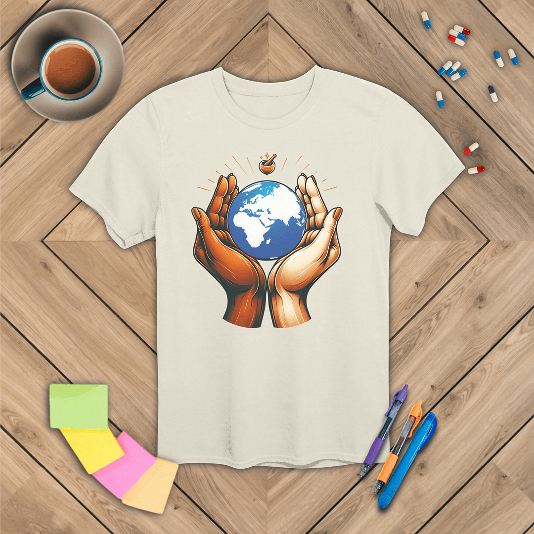 One World One Pharmacy - Africa, Europe, Asia T-Shirt