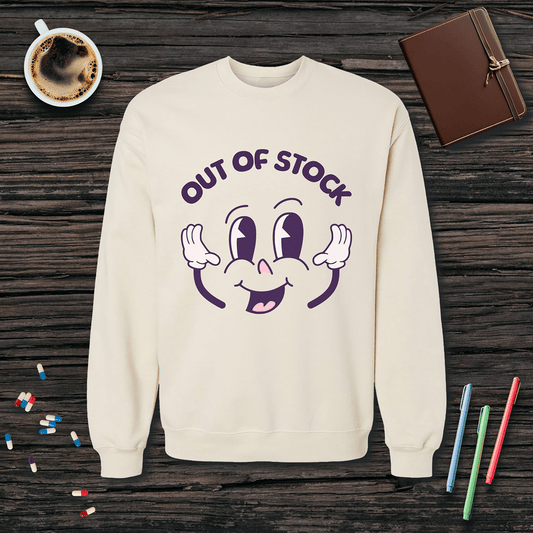 Out of Stock Fleece Crewneck Sweatshirt