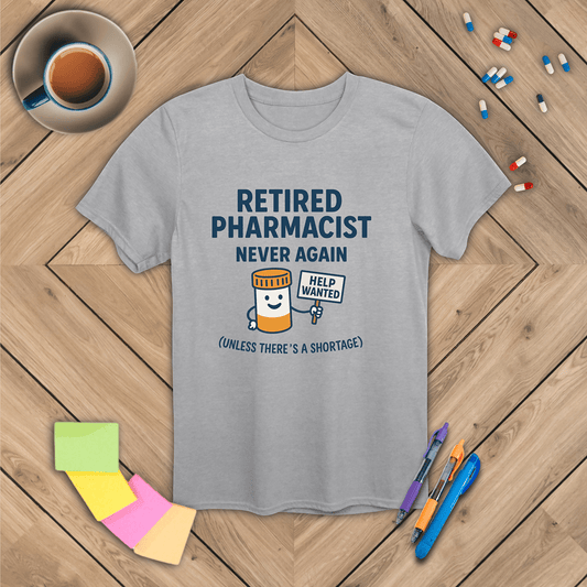 Retired Pharmacist - Never Again T-Shirt