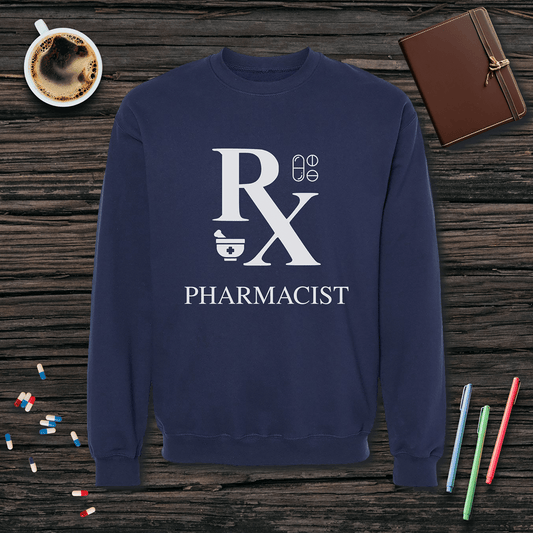 Rx Pharmacist Fleece Crewneck Sweatshirt
