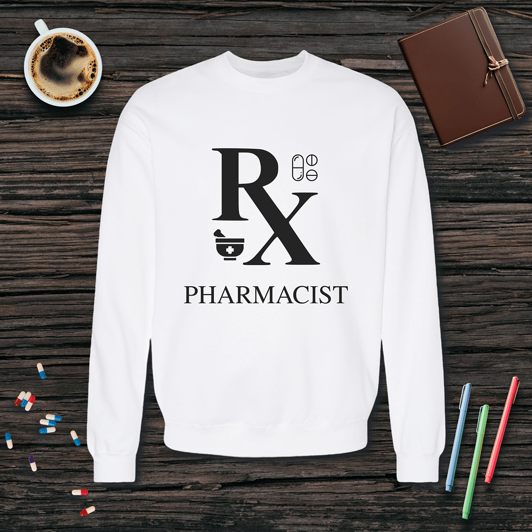 Rx Pharmacist Fleece Crewneck Sweatshirt