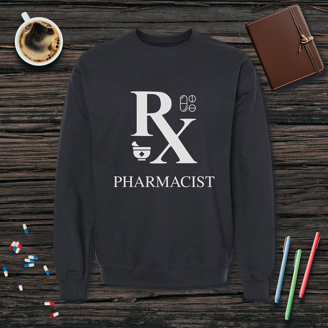 Rx Pharmacist Fleece Crewneck Sweatshirt