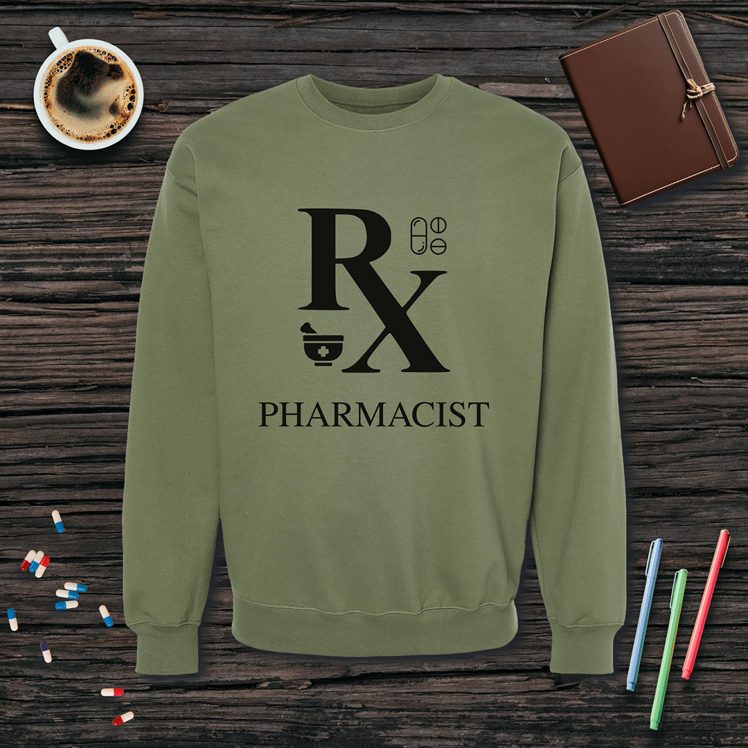 Rx Pharmacist Fleece Crewneck Sweatshirt