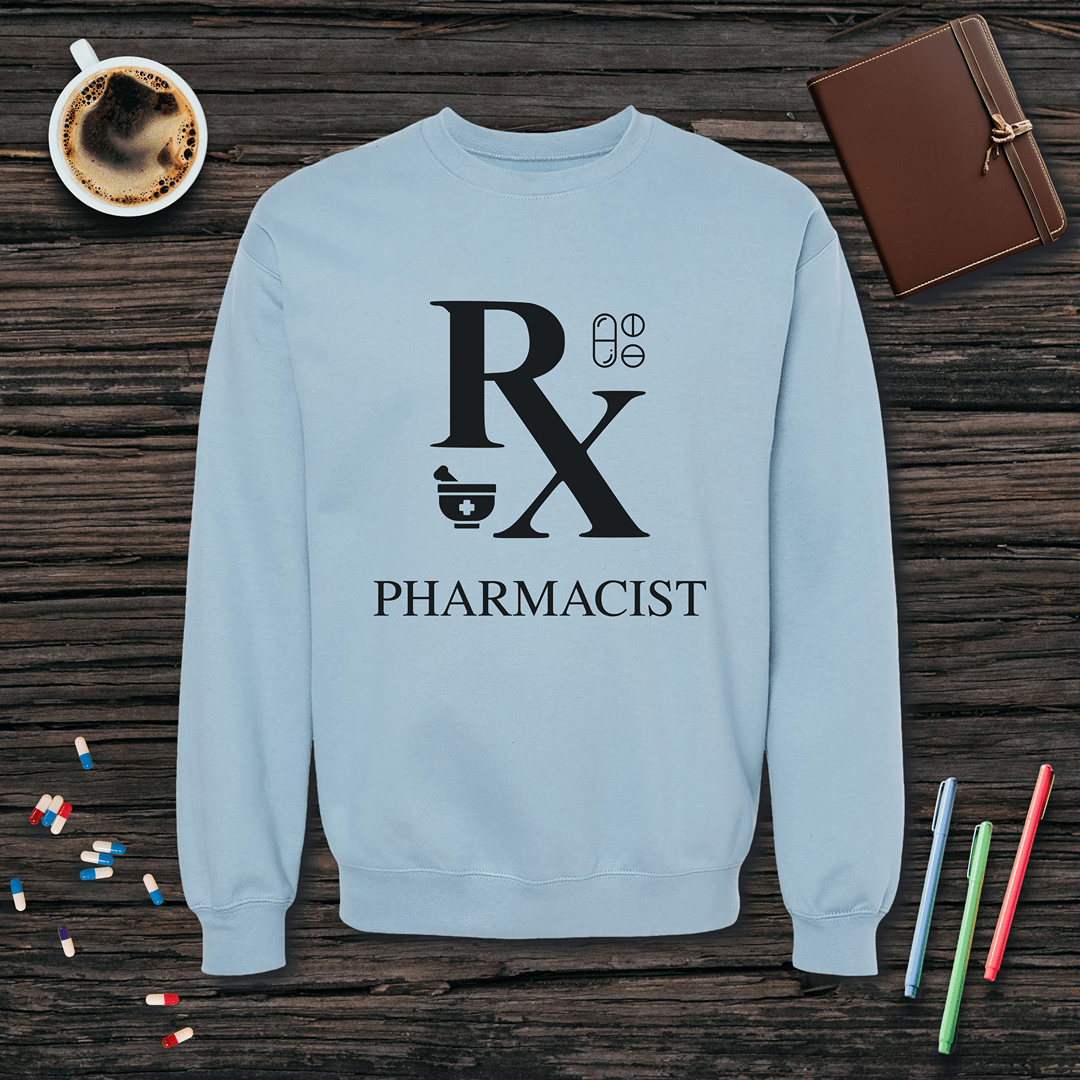 Rx Pharmacist Fleece Crewneck Sweatshirt