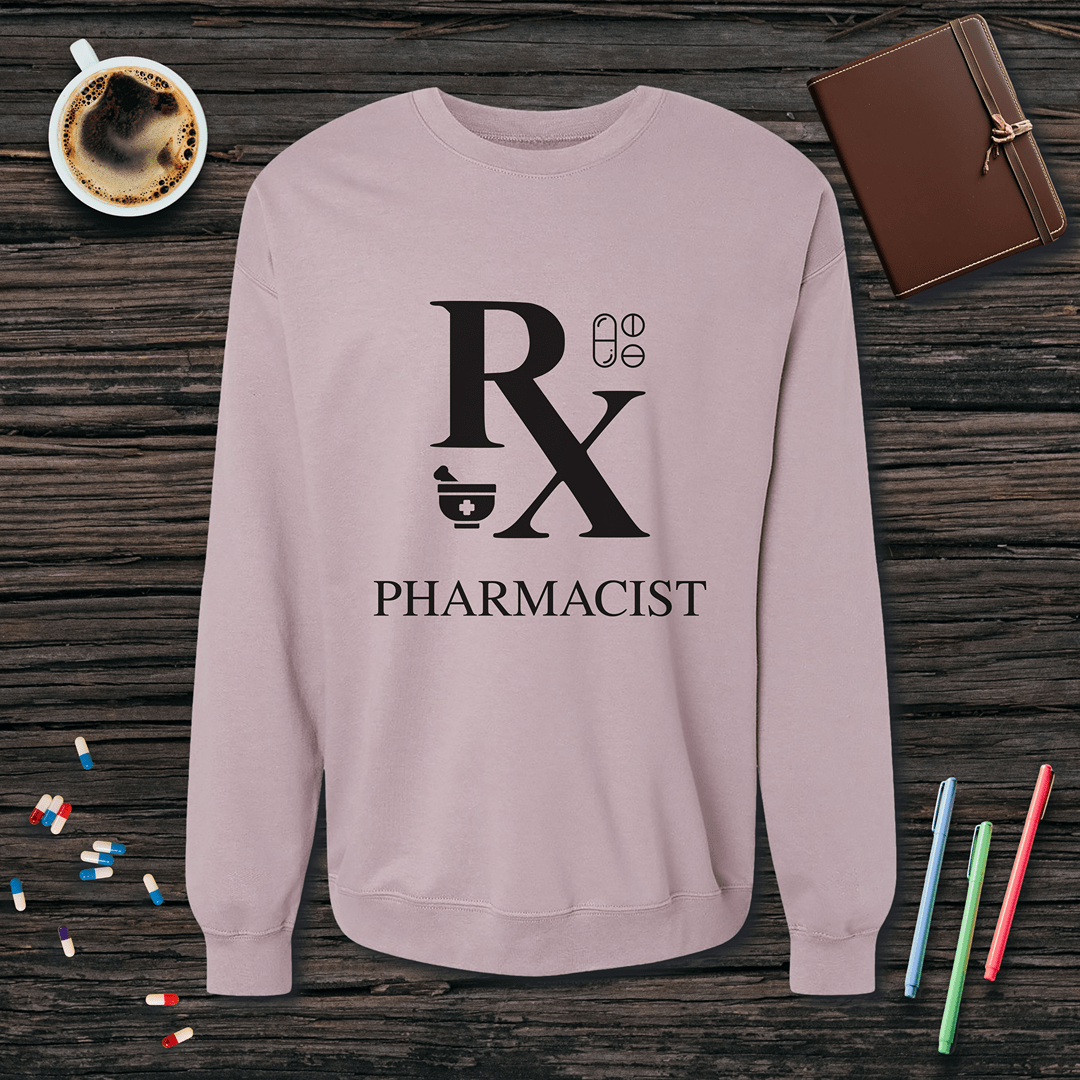 Rx Pharmacist Fleece Crewneck Sweatshirt