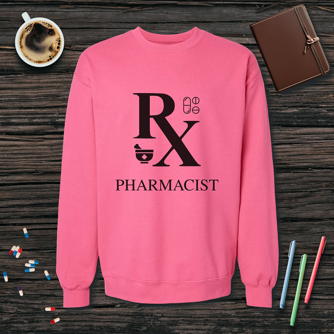 Rx Pharmacist Fleece Crewneck Sweatshirt