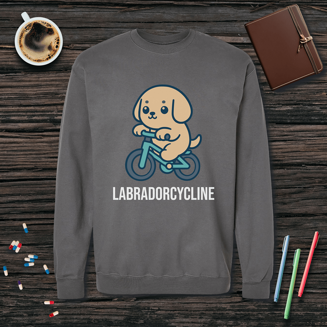 Labradorcycline Fleece Crewneck Sweatshirt