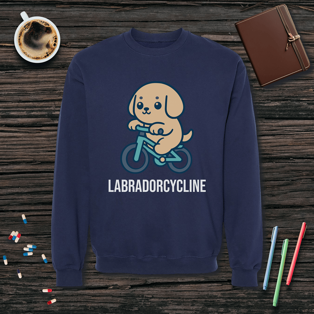 Labradorcycline Fleece Crewneck Sweatshirt