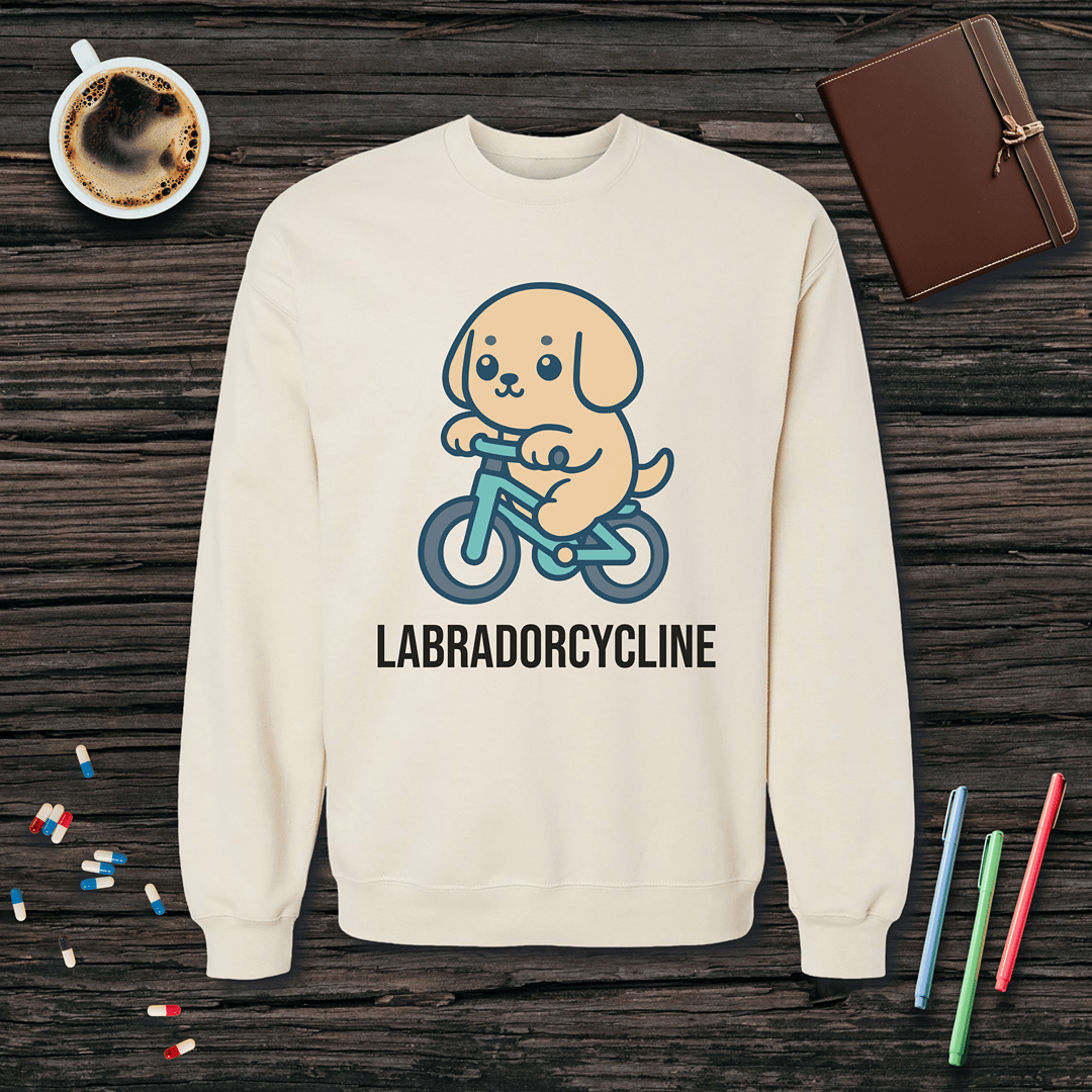 Labradorcycline Fleece Crewneck Sweatshirt