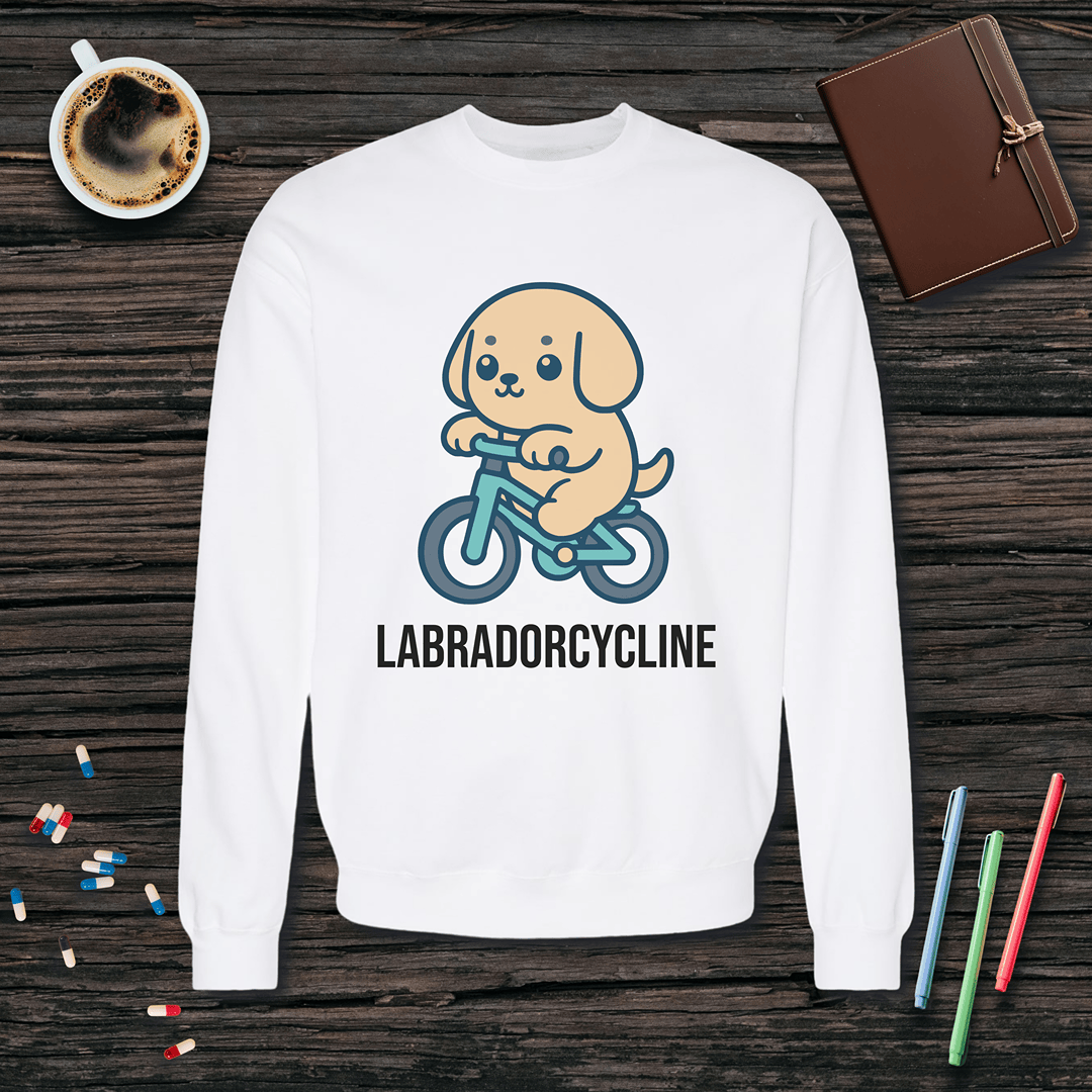 Labradorcycline Fleece Crewneck Sweatshirt