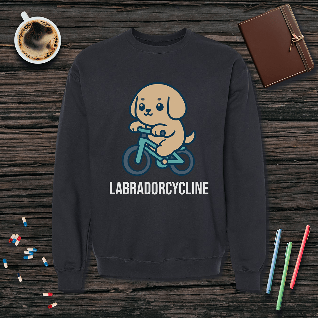 Labradorcycline Fleece Crewneck Sweatshirt