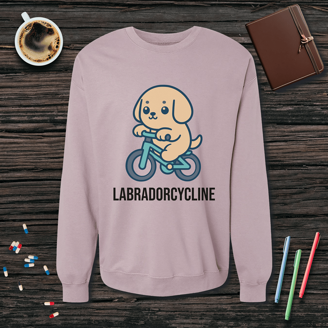 Labradorcycline Fleece Crewneck Sweatshirt