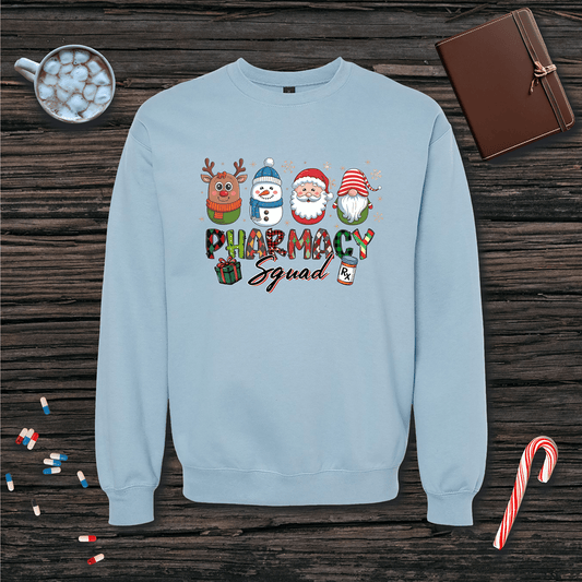 Christmas Pharmacy Squad of 4 Fleece Crewneck Sweatshirt