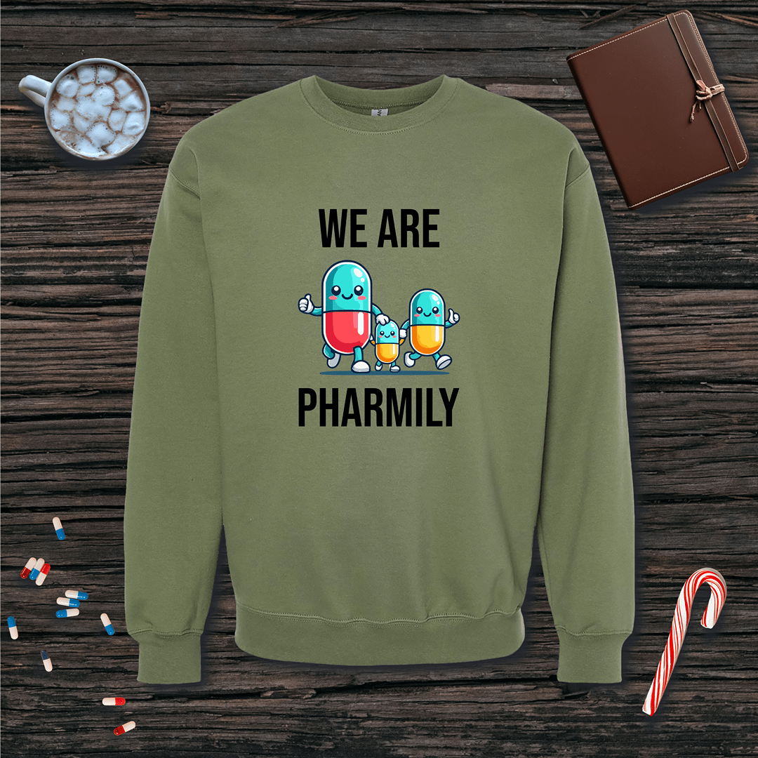 We Are Pharmily Fleece Crewneck Sweatshirt