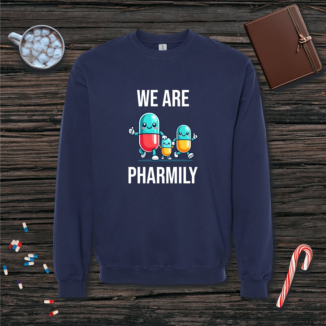 We Are Pharmily Fleece Crewneck Sweatshirt