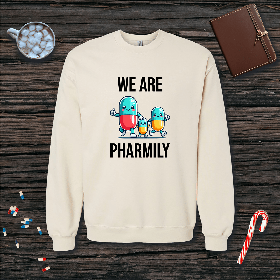 We Are Pharmily Fleece Crewneck Sweatshirt