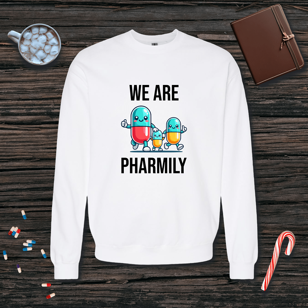 We Are Pharmily Fleece Crewneck Sweatshirt