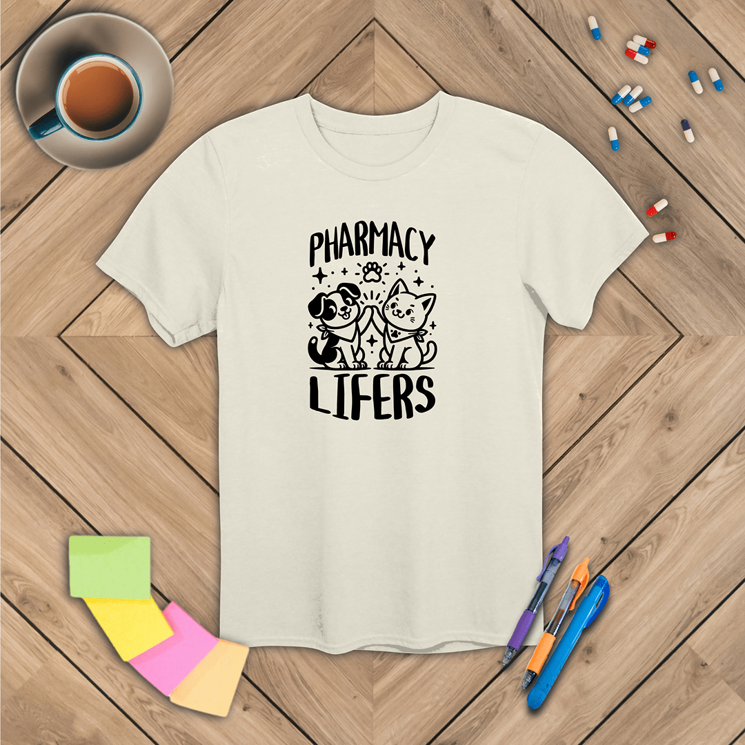 Pharmacy Lifers - Dog and Cat T-Shirt