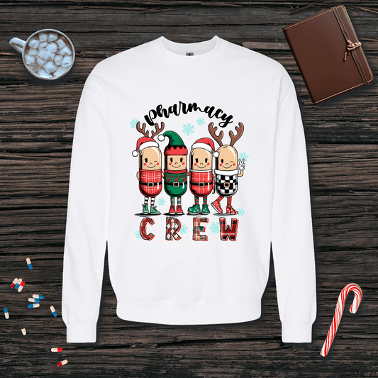 Christmas Pharmacy Crew Fleece Crewneck Sweatshirt