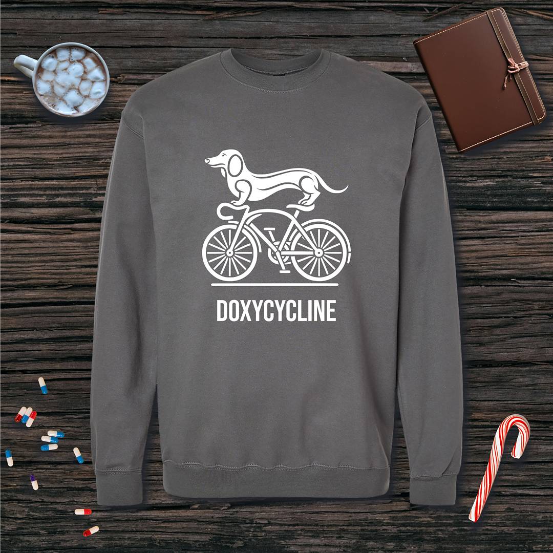 Doxycycline Fleece Crewneck Sweatshirt