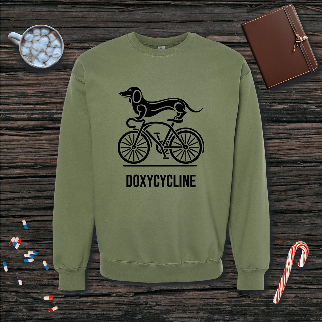 Doxycycline Fleece Crewneck Sweatshirt