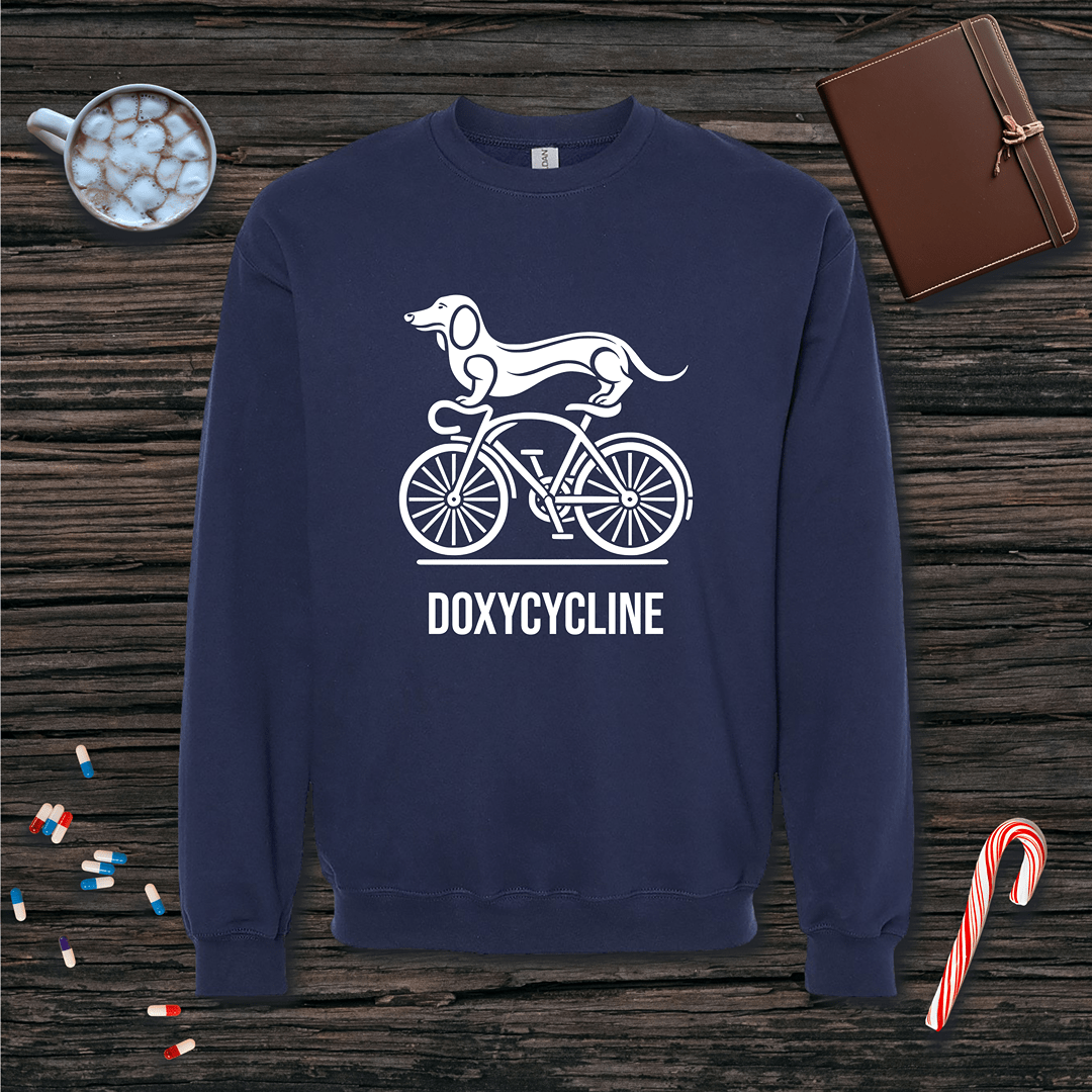 Doxycycline Fleece Crewneck Sweatshirt