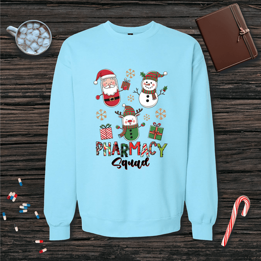 Christmas Pharmacy Squad Fleece Crewneck Sweatshirt