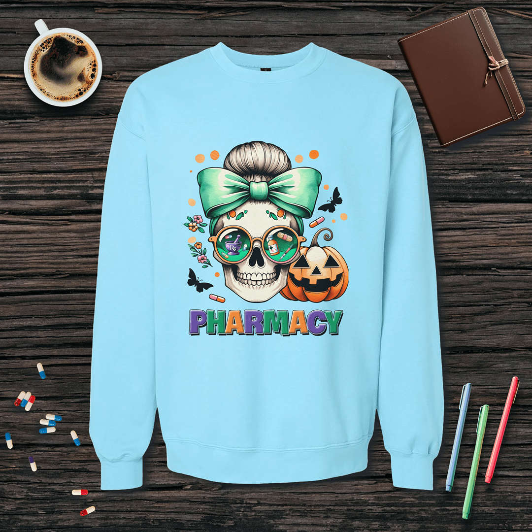 Pharmacy - Halloween Theme Fleece Crewneck Sweatshirt