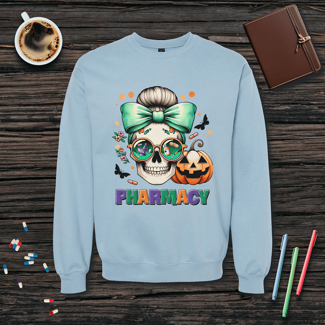 Pharmacy - Halloween Theme Fleece Crewneck Sweatshirt