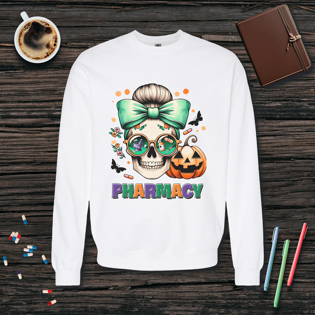 Pharmacy - Halloween Theme Fleece Crewneck Sweatshirt