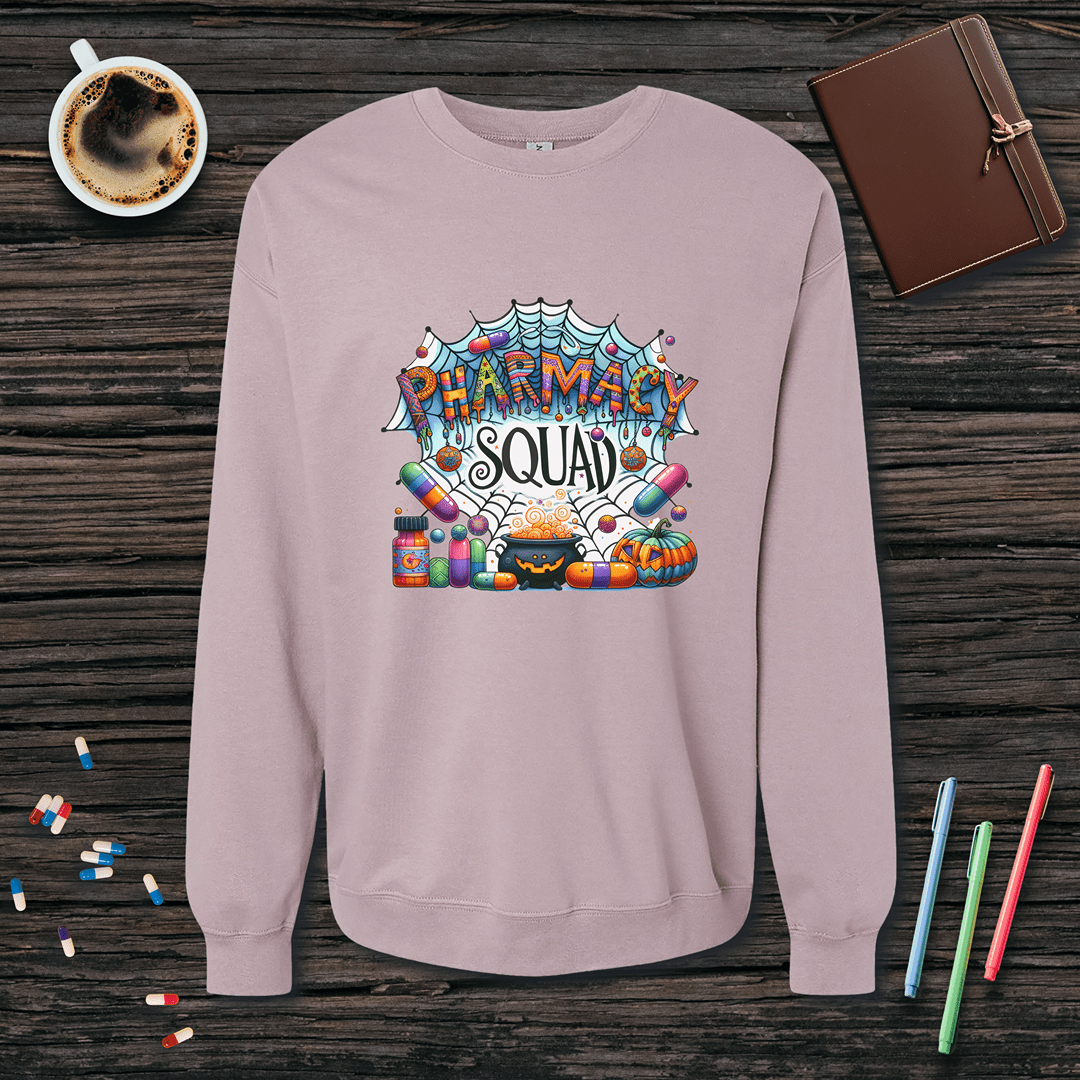 Pharmacy Squad - Halloween Fleece Crewneck Sweatshirt