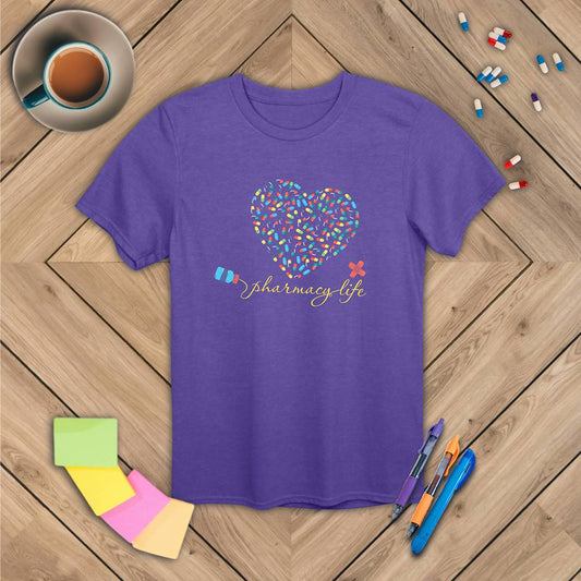 Pharmacy Life - Heart T-Shirt