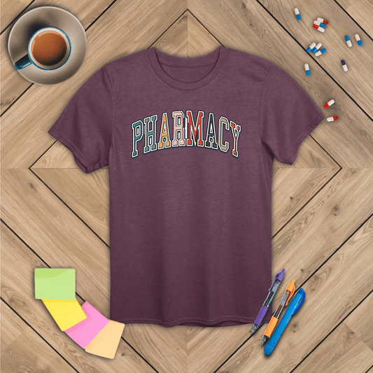 Pharmacy - College Font T-Shirt