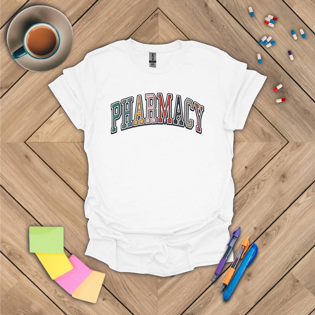 Pharmacy - College Font T-Shirt