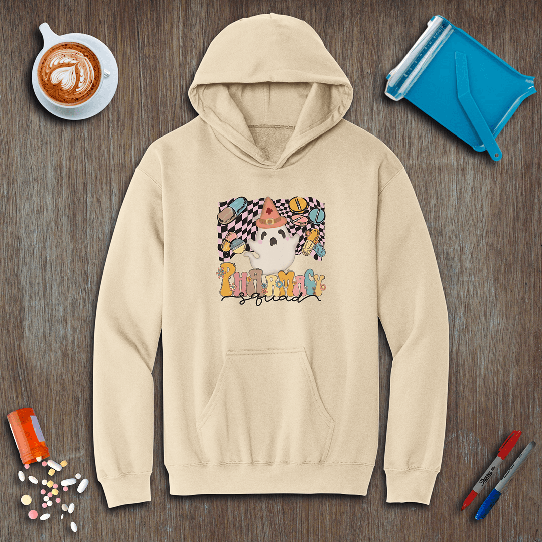 Ghost Pharmacy Squad - Halloween Fleece Hoodie