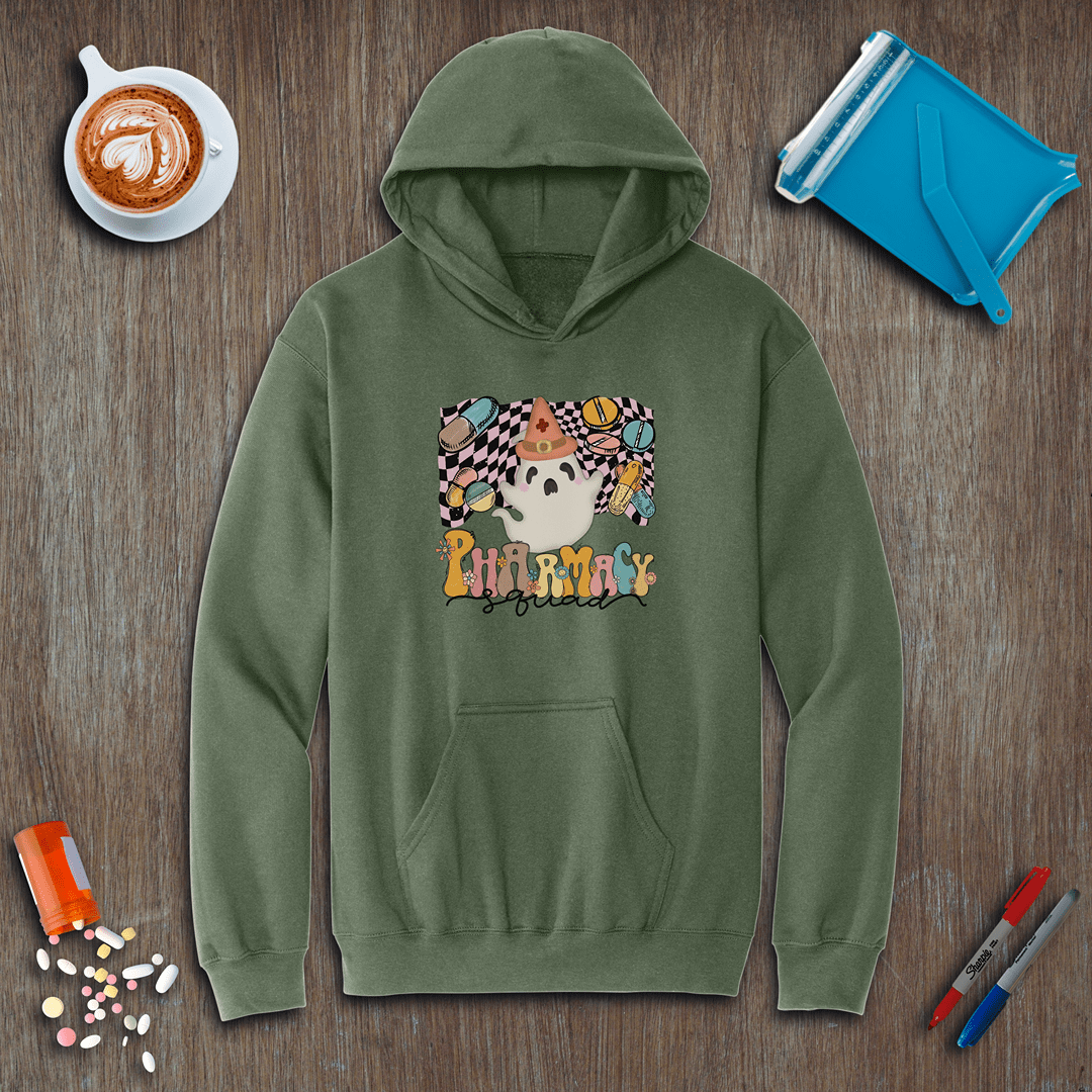 Ghost Pharmacy Squad - Halloween Fleece Hoodie