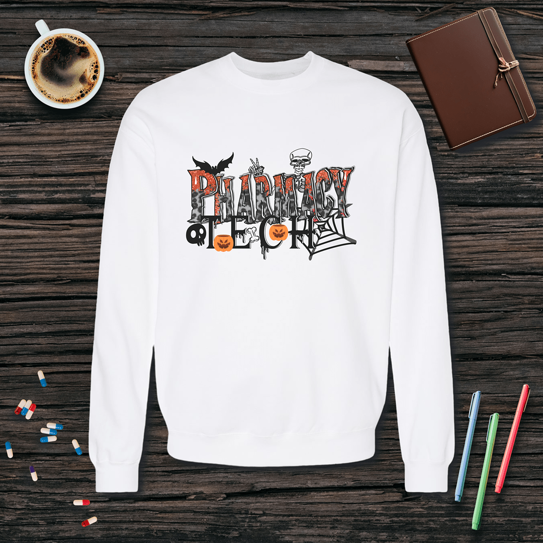 Halloween Pharmacy Tech - Halloween Fleece Crewneck Sweatshirt