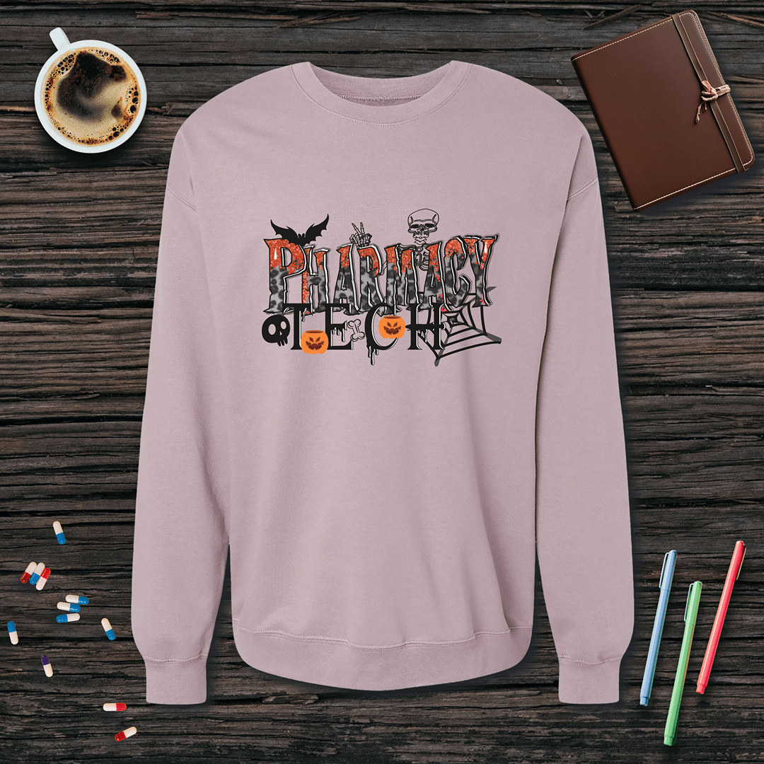 Halloween Pharmacy Tech - Halloween Fleece Crewneck Sweatshirt