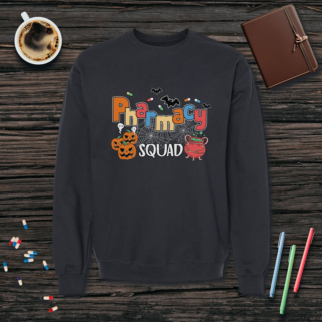 Pharmacy Squad v2 - Halloween Fleece Crewneck Sweatshirt