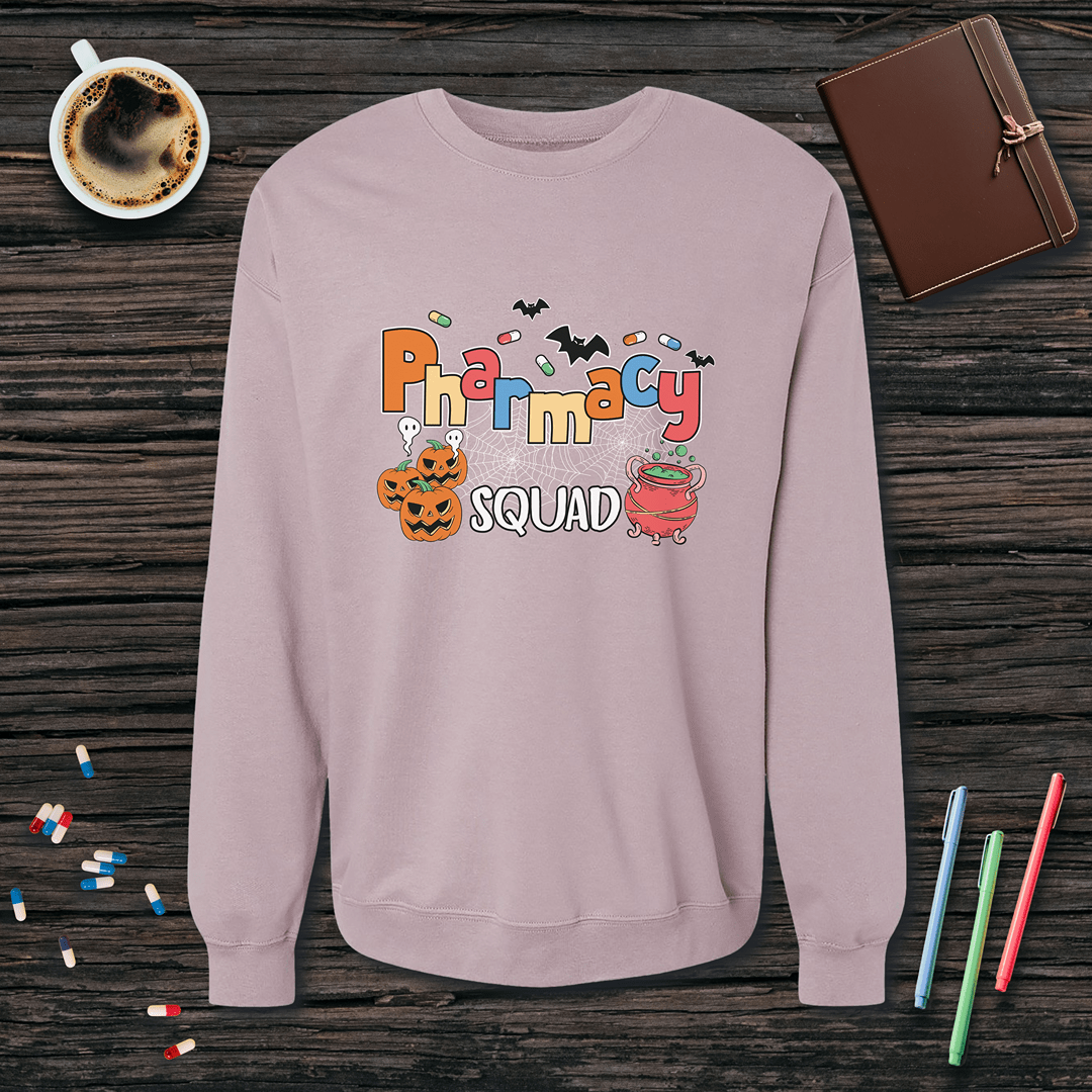 Pharmacy Squad v2 - Halloween Fleece Crewneck Sweatshirt