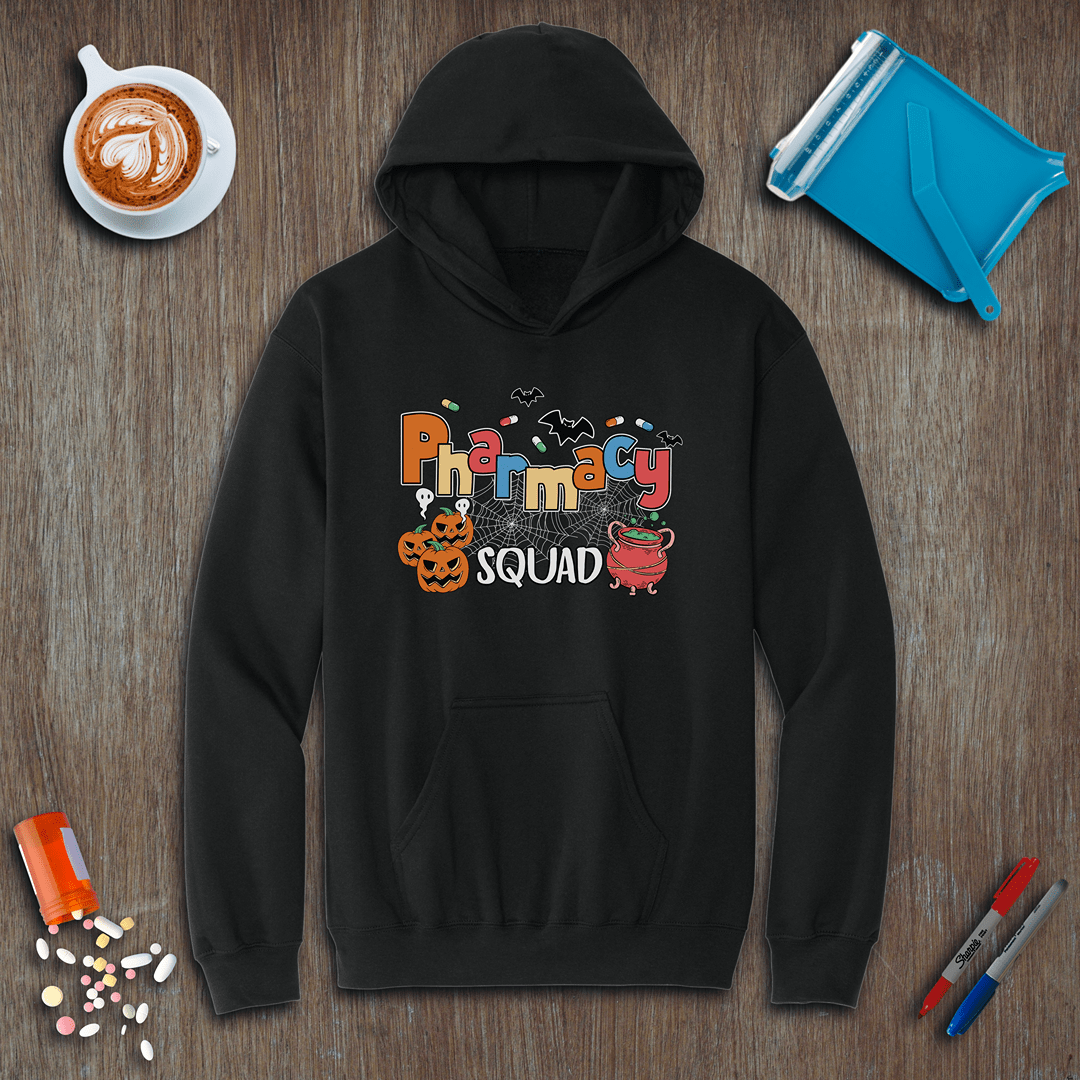 Pharmacy Squad v2 - Halloween Fleece Hoodie – Pharmily Shop